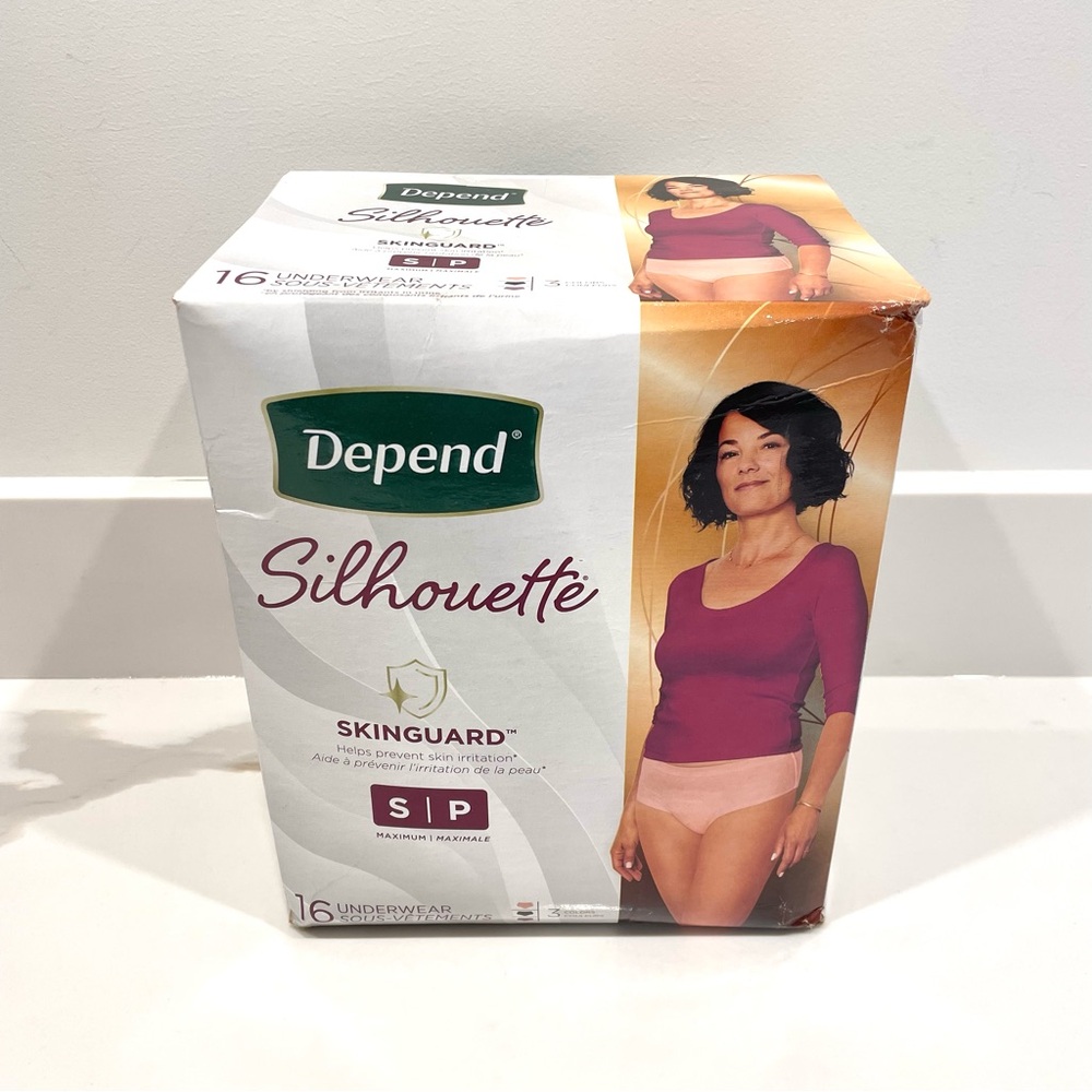 🟣2/$20 NEW Depend Silhouette Underwear (size S)